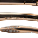 カルティエ Cartier ジュスト アンクル ブレスレット ピンクゴールド Au750 ダイヤモンド ジュエリー