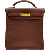 エルメス HERMES ケリーアドGM ▢E刻印 ハバナ ゴールド金具 クシュベル レディース リュック・デイパック