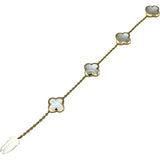 ヴァンクリーフ＆アーペル Van Cleef & Arpels ピュアアルハンブラブレス 4モチーフ ゴールド Au750 マザー オブ パール ジュエリー