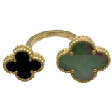 ヴァンクリーフ＆アーペル Van Cleef & Arpels マジックアルハンブラアントレレドアリング ゴールド Au750 オニキス マザーオブパール ジュエリー