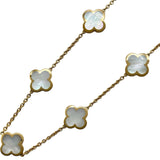 ヴァンクリーフ＆アーペル Van Cleef & Arpels ピュアアルハンブラ ネックレス 9モチーフ ゴールド Au750 マザー オブ パール ジュエリー
