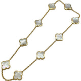 ヴァンクリーフ＆アーペル Van Cleef & Arpels ピュアアルハンブラ ネックレス 9モチーフ ゴールド Au750 マザー オブ パール ジュエリー