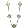 ヴァンクリーフ＆アーペル Van Cleef & Arpels ピュアアルハンブラ ネックレス 9モチーフ ゴールド Au750 マザー オブ パール ジュエリー
