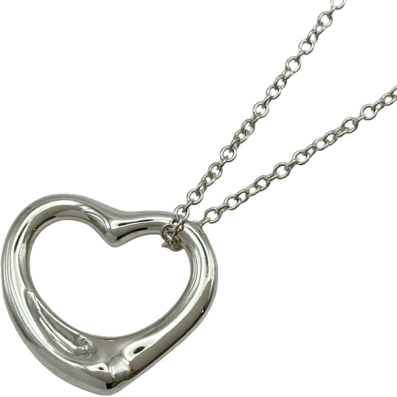 Tiffany&Co. オープンハート ネックレス ★純正チェーン 925 M ティファニー TIFFANY＆CO オープンハートネックレス シルバー 925