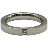 ハリーウィンストン HARRY WINSTON プリンセスカット マリッジリング 1PD プラチナ Pt950 ダイヤモンド ジュエリー