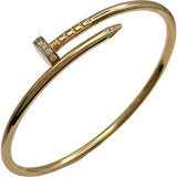 カルティエ Cartier ジュストアンクルダイヤブレスレットSM ゴールド Au750 ダイヤモンド ジュエリー