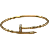 カルティエ Cartier ジュストアンクルダイヤブレスレットSM ゴールド Au750 ダイヤモンド ジュエリー