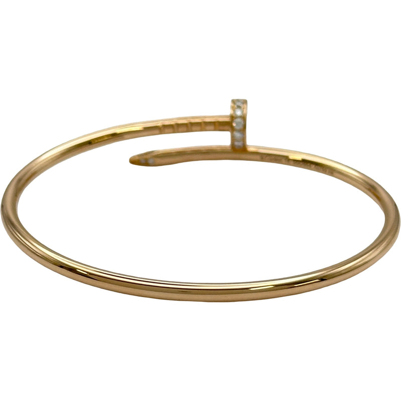 カルティエ Cartier ジュストアンクルダイヤブレスレットSM ゴールド