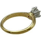 ティファニー TIFFANY＆CO ソリティアダイヤリング ゴールド/プラチナ 750/Pt950 ダイヤモンド ジュエリー