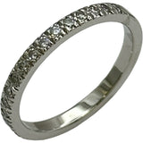 ティファニー TIFFANY＆CO ハーフエタニティダイヤリング プラチナ Pt950 ダイヤモンド ジュエリー