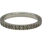 ティファニー TIFFANY＆CO ハーフエタニティダイヤリング プラチナ Pt950 ダイヤモンド ジュエリー