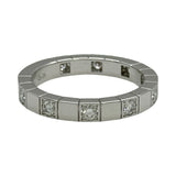 カルティエ Cartier ラニエールハーフダイヤリング ホワイトゴールド 750 ダイヤモンド ジュエリー