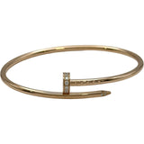 カルティエ Cartier ジュストアンクルダイヤブレスSM ゴールド Au750 ダイヤモンド ジュエリー