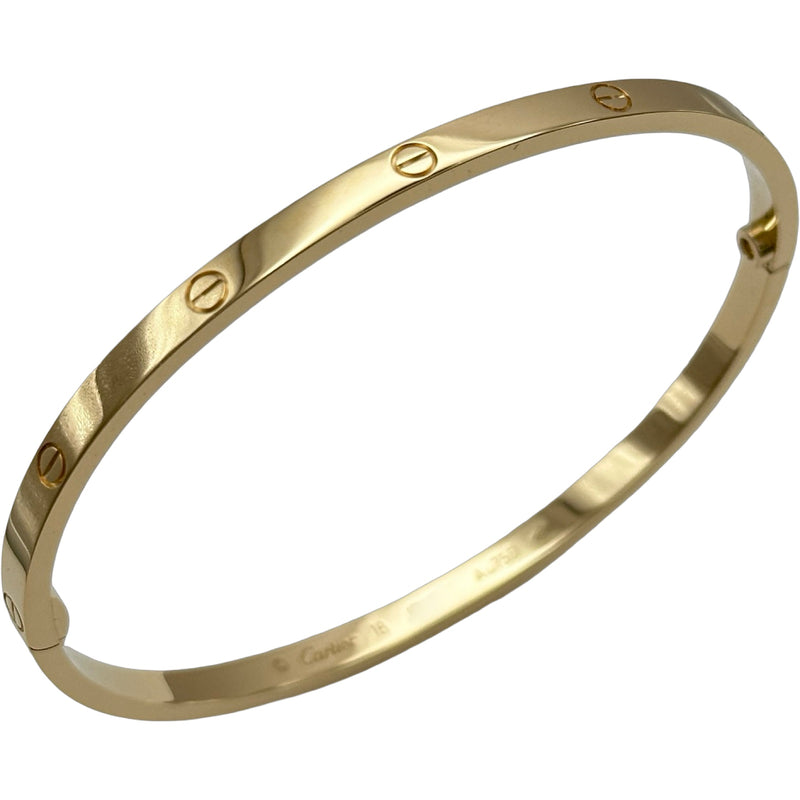 【のり】Cartier ラブブレスsm Au750 サイズ19 カルティエ Cartier ラブブレスSM ゴールド Au750 ジュエリー | 中古
