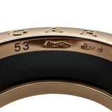 ブルガリ BVLGARI ビーゼロワンリング 黒セラミック ピンクゴールド Au750 ジュエリー