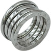 ブルガリ BVLGARI ビーゼロワンリング 2バンド ホワイトゴールド 750 ジュエリー