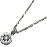 ブルガリ BVLGARI ブルガリブルガリ 1Pダイヤ ネックレス ホワイトゴールド 750 ジュエリー