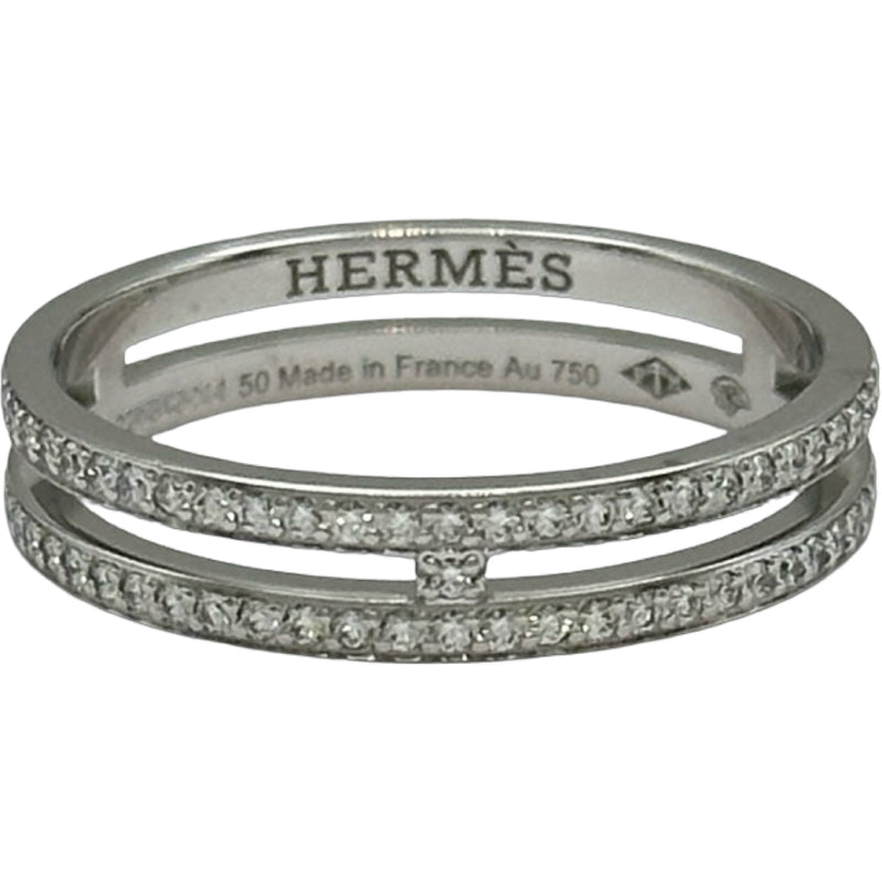 エルメス HERMES アリアンヌ PM ダイヤ リング ホワイトゴールド Au750 