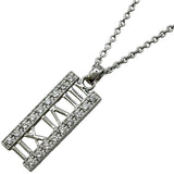ティファニー TIFFANY＆CO オープンアトラスバーダイヤネックレス ホワイトゴールド 750 ダイヤモンド ジュエリー