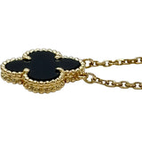 ヴァンクリーフ＆アーペル Van Cleef & Arpels ヴィンテージアルハンブラネックレス ゴールド Au750 オニキス ジュエリー