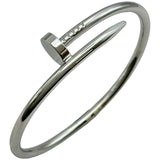カルティエ Cartier ジュストアンクル ブレスレット クラシック ホワイトゴールド Au750 ジュエリー