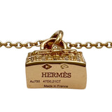 エルメス HERMES アミュレットケリーダイヤネックレス ピンクゴールド Au750 ダイヤモンド ジュエリー