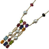 ブルガリ BVLGARI アレグラ マルチストーン ネックレス ゴールド 750 ジュエリー