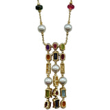 ブルガリ BVLGARI アレグラ マルチストーン ネックレス ゴールド 750 ジュエリー