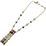 ブルガリ BVLGARI アレグラ マルチストーン ネックレス ゴールド 750 ジュエリー