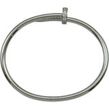 カルティエ Cartier ジュストアンクル ダイヤブレスレット クラシックモデル ホワイトゴールド Au750 ダイヤモンド ジュエリー