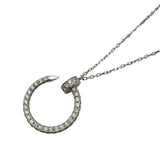 カルティエ Cartier ジュストアンクル ダイヤ ネックレス ホワイトゴールド Au750 ジュエリー