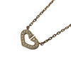 カルティエ Cartier Cハート ダイヤネックレス ピンクゴールド 750 ジュエリー