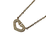 カルティエ Cartier Cハート ダイヤネックレス ピンクゴールド 750 ジュエリー