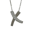 ティファニー TIFFANY＆CO キスダイヤネックレス ホワイトゴールド 750 ダイヤモンド ジュエリー