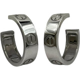 カルティエ Cartier ラブフープ ピアス ホワイトゴールド 750 ジュエリー