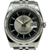 ロレックス ROLEX デイトジャスト 36 ツートーン 116234 ブラック/シルバー(ツートーン) ホワイトゴールド/ステンレススチール 自動巻き メンズ 腕時計