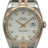 ロレックス ROLEX デイトジャスト36 116231G ホワイト ピンクゴールド/ステンレススチール 自動巻き メンズ 腕時計