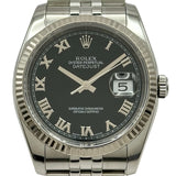 ロレックス ROLEX デイトジャスト36 116234 ブラック ホワイトゴールド/ステンレススチール 自動巻き メンズ 腕時計
