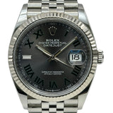 ロレックス ROLEX デイトジャスト 36 126234 スレート(ダークロジウム) ホワイトゴールド/ステンレススチール　 自動巻き メンズ 腕時計