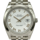 ロレックス ROLEX デイトジャスト41 126300 ホワイト ステンレススチール 自動巻き メンズ 腕時計