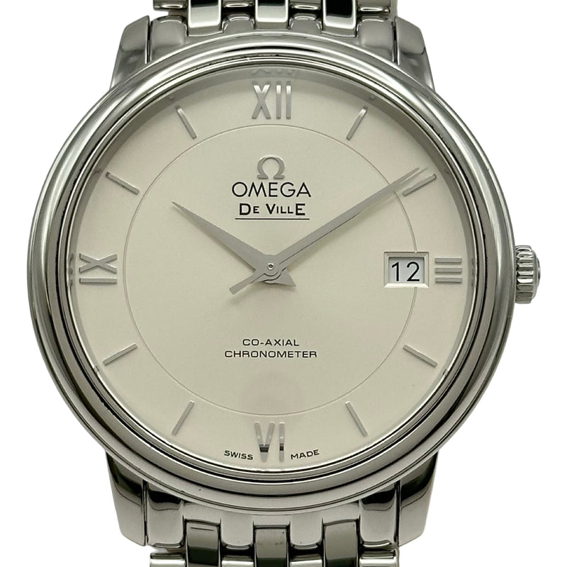 OMEGA オメガ デビル　プレステージ メンズ　クォーツシルバー 16 オメガ OMEGA デビル プレステージ コーアクシャル クロノメーター
