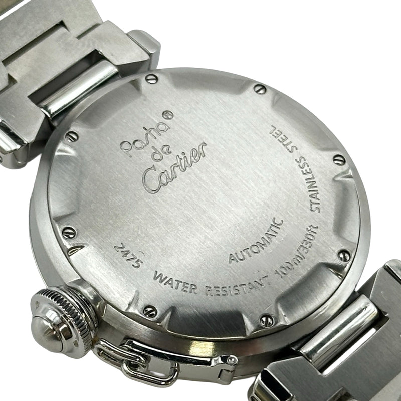 カルティエ Cartier パシャC ビッグデイト W31044M7 ホワイト