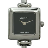 グッチ GUCCI バングルウォッチ スクエア 1900L ブラック ステンレススチール クオーツ レディース 腕時計