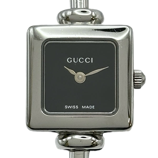 GUCCI 1900L スクエアバングルウォッチ レディース グッチ GUCCI バングルウォッチ スクエア 1900L ブラック ステンレス