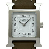エルメス HERMES Hウォッチ ミニ HH1.110 ホワイト ステンレススチール クオーツ レディース 腕時計