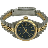 ロレックス ROLEX デイトジャスト 69173 ブルー ゴールド/ステンレススチール 自動巻き レディース 腕時計