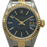 ロレックス ROLEX デイトジャスト 69173 ブルー ゴールド/ステンレススチール 自動巻き レディース 腕時計