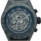 タグ・ホイヤー TAG HEUER カレラ キャリバーホイヤー01 クロノグラフ CAR2A91.BH0742 ブラックスケルトン セラミック 自動巻き メンズ 腕時計