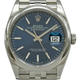 ロレックス ROLEX デイトジャスト36 126200 ブライトブルー ステンレススチール 自動巻き メンズ 腕時計