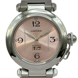 カルティエ Cartier パシャC 35mm ビッグデイト W31058M7 ピンク ステンレススチール 自動巻き ユニセックス 腕時計